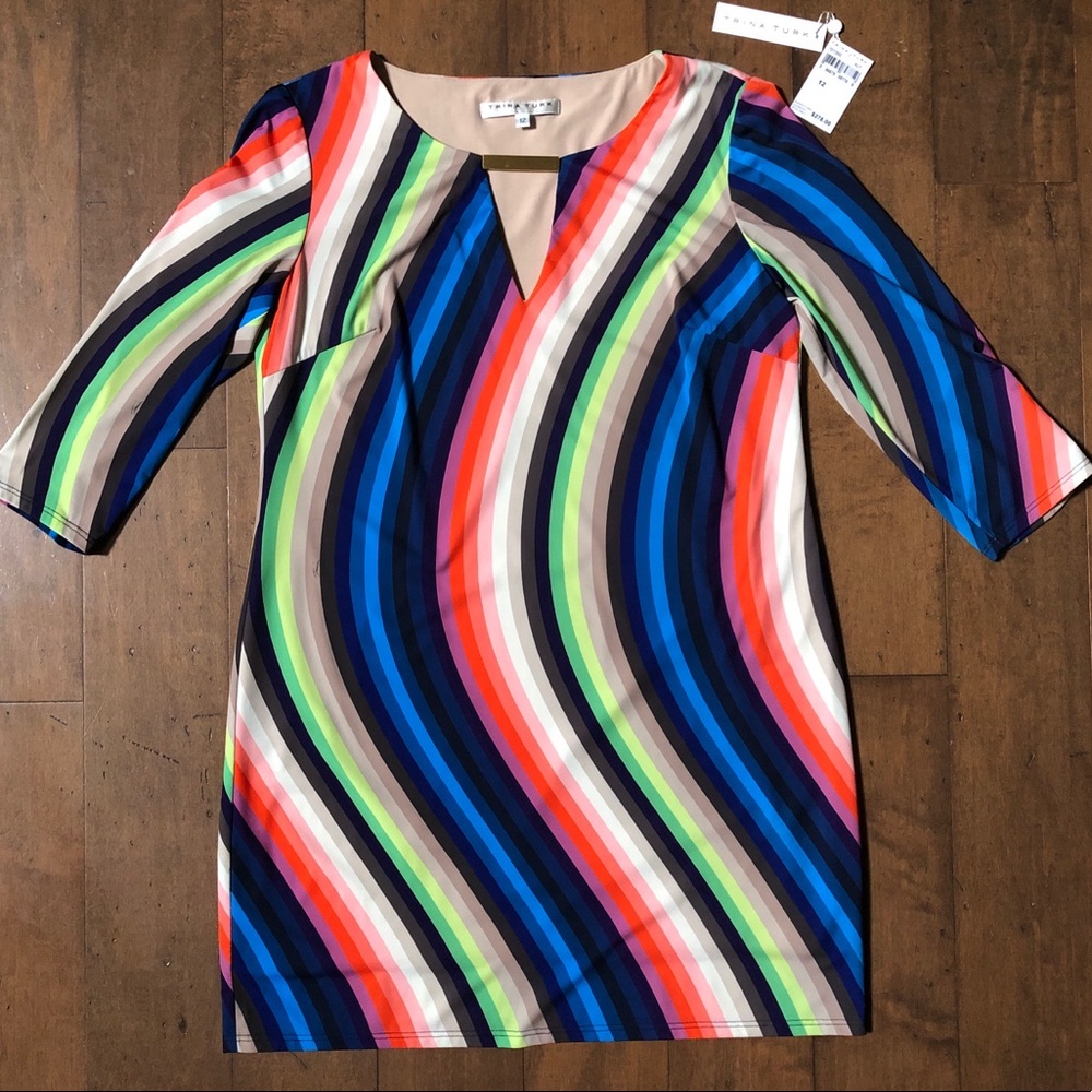 Trina Turk Women's Multicolored Bolero Shift Dress - Picture 2 of 5